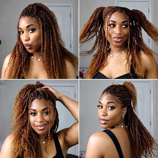 Auburn Brown #30 Color Affordable Afro Kinky Bulk Human Hair Extensions For Braiding DreadLock Auburn Brown #30 Color Affordable Afro Kinky Bulk Human Hair Extensions For Braiding DreadLock