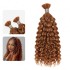 Auburn Brown #30 Water Wave Bulk Hair Extensions for Boho Knotless Braiding