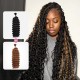 Hightlight #1B+#30 Boho Knotless Braids Human Bulk Hair Deep Wave Human Braiding Hair Extensions Hightlight #1B+#30 Boho Knotless Braids Human Bulk Hair Deep Wave Human Braiding Hair Extensions
