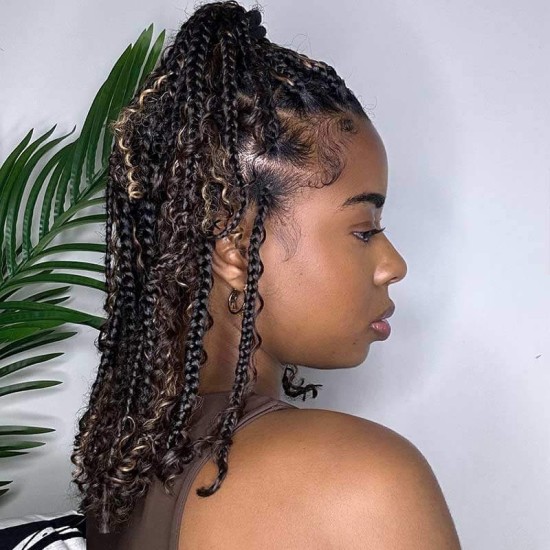 Highlight P4/27 Kinky Curly Bulk Hair Extensions for Boho Knotless Braiding Highlight P4/27 Kinky Curly Bulk Hair Extensions for Boho Knotless Braiding