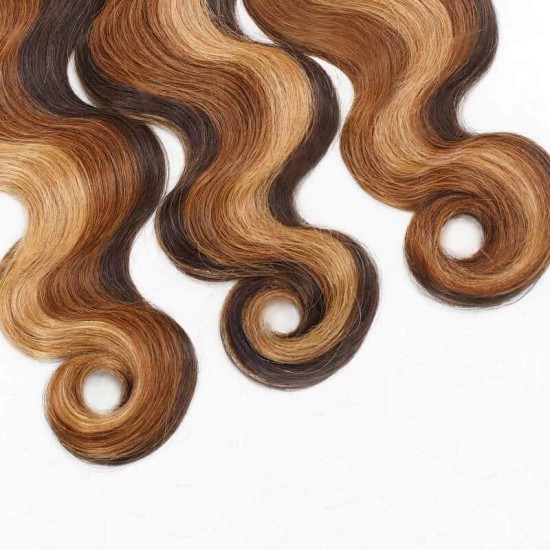 Brown Highlight #P4/30/27 Body Wave Boho Knotless Braids Human Bulk Braiding Hair Extensions Brown Highlight #P4/30/27 Body Wave Boho Knotless Braids Human Bulk Braiding Hair Extensions