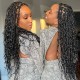 Natural Black #1B Water Wave Bulk Hair Extensions for Boho Knotless Braiding Natural Black #1B Water Wave Bulk Hair Extensions for Boho Knotless Braiding