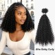Natural Black #1B Afro Kinky Curly Human Bulk Hair Extensions for Boho Knotless Braiding Natural Black #1B Afro Kinky Curly Human Bulk Hair Extensions for Boho Knotless Braiding