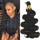 Natural Black #1B Body Wave Bulk Hair Extensions for Boho Knotless Braiding Natural Black #1B Body Wave Bulk Hair Extensions for Boho Knotless Braiding