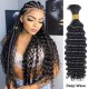 Natural Black #1B French Curl Human Bulk Hair Extensions for Boho Knotless Braiding Natural Black #1B French Curl Human Bulk Hair Extensions for Boho Knotless Braiding
