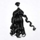 Natural Black #1B French Curl Human Bulk Hair Extensions for Boho Knotless Braiding Natural Black #1B French Curl Human Bulk Hair Extensions for Boho Knotless Braiding