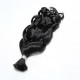 Natural Black #1B French Curl Human Bulk Hair Extensions for Boho Knotless Braiding Natural Black #1B French Curl Human Bulk Hair Extensions for Boho Knotless Braiding