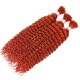 Orange Kinky Curly Bulk Hair Extensions for Boho Knotless Braiding Orange Kinky Curly Bulk Hair Extensions for Boho Knotless Braiding