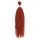 Orange Kinky Curly Bulk Hair Extensions for Boho Knotless Braiding Orange Kinky Curly Bulk Hair Extensions for Boho Knotless Braiding