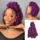 Purple Bouncy Curl Bulk Hair Extensions For Crochet Braids Human Hair Purple Bouncy Curl Bulk Hair Extensions For Crochet Braids Human Hair