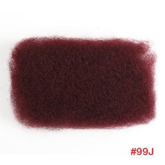 Affordable Afro Kinky Bulk Human Hair Extension 99J Burgundy Color For Braiding DreadLock Affordable Afro Kinky Bulk Human Hair Extension 99J Burgundy Color For Braiding DreadLock