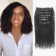 Invisible 9PCS Weft Clip In Hair Extensions 5PCS Volumizer Afro Kinky Curly PU Clip In Human Hair Invisible 9PCS Weft Clip In Hair Extensions 5PCS Volumizer Afro Kinky Curly PU Clip In Human Hair
