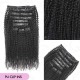 Invisible 9PCS Weft Clip In Hair Extensions 5PCS Volumizer Afro Kinky Curly PU Clip In Human Hair Invisible 9PCS Weft Clip In Hair Extensions 5PCS Volumizer Afro Kinky Curly PU Clip In Human Hair
