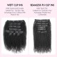 Invisible 9PCS Weft Clip In Hair Extensions 5PCS Volumizer Afro Kinky Curly PU Clip In Human Hair Invisible 9PCS Weft Clip In Hair Extensions 5PCS Volumizer Afro Kinky Curly PU Clip In Human Hair