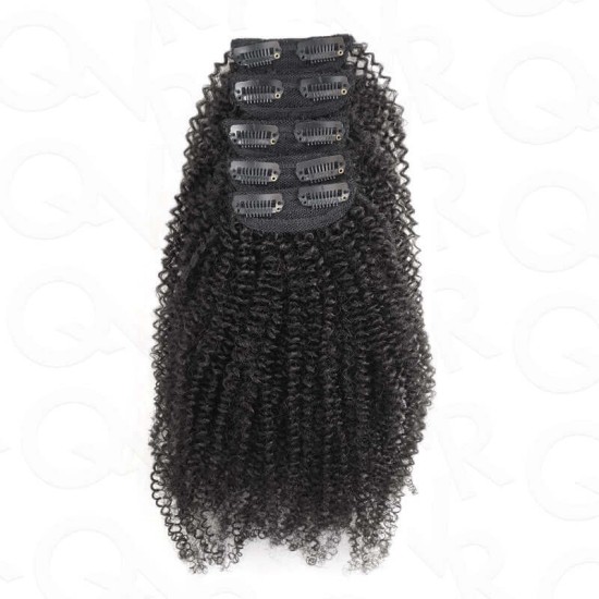 Invisible 9PCS Weft Clip In Hair Extensions 5PCS Volumizer Afro Kinky Curly PU Clip In Human Hair Invisible 9PCS Weft Clip In Hair Extensions 5PCS Volumizer Afro Kinky Curly PU Clip In Human Hair