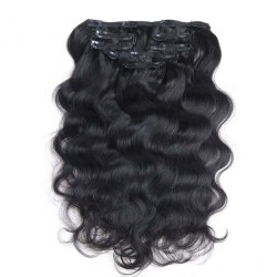 Body Wave Hair 7Pcs Clip in Hair Extension Brazilian Natural Black Virgin Human Hair Body Wave Hair 7Pcs Clip in Hair Extension Brazilian Natural Black Virgin Human Hair