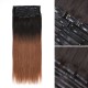 Ombre #T2/30 Mixed Subtle Ombre Brown PU Clip In Hair Extensions Straight Seamless Clip In Human Hair Ombre #T2/30 Mixed Subtle Ombre Brown PU Clip In Hair Extensions Straight Seamless Clip In Human Hair