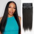Invisible 9PCS Weft Clip In Hair Extensions 5PCS Volumizer Natural Straight PU Clip In Human Hair