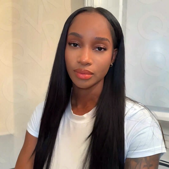 Invisible 9PCS Weft Clip In Hair Extensions 5PCS Volumizer Natural Straight PU Clip In Human Hair Invisible 9PCS Weft Clip In Hair Extensions 5PCS Volumizer Natural Straight PU Clip In Human Hair