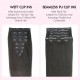 Invisible 9PCS Weft Clip In Hair Extensions 5PCS Volumizer Natural Straight PU Clip In Human Hair Invisible 9PCS Weft Clip In Hair Extensions 5PCS Volumizer Natural Straight PU Clip In Human Hair
