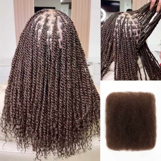 Dark Brown #4 Afro kinky Bulk Hair Extensions For Braiding Dreadlock Human Hair Dark Brown #4 Afro kinky Bulk Hair Extensions For Braiding Dreadlock Human Hair