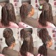 Dark Brown #4 Afro kinky Bulk Hair Extensions For Braiding Dreadlock Human Hair Dark Brown #4 Afro kinky Bulk Hair Extensions For Braiding Dreadlock Human Hair