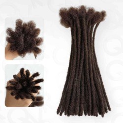 Handmade Dreadlocks Dark Brown #4 Thickness 0.6cm Human Hair Loc Extensions Handmade Dreadlocks Dark Brown #4 Thickness 0.6cm Human Hair Loc Extensions