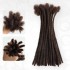 Handmade Dreadlocks Dark Brown #4 Thickness 0.6cm Human Hair Loc Extensions