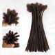 Handmade Dreadlocks Dark Brown #4 Thickness 0.6cm Human Hair Loc Extensions Handmade Dreadlocks Dark Brown #4 Thickness 0.6cm Human Hair Loc Extensions
