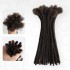 Handmade Dreadlocks Deep Brown #2 Thickness 0.6cm Human Hair Loc Extensions