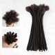 Handmade Dreadlocks Deep Brown #2 Thickness 0.6cm Human Hair Loc Extensions Handmade Dreadlocks Deep Brown #2 Thickness 0.6cm Human Hair Loc Extensions
