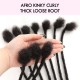 Natural Black Dreadlock Loc Extensions With Curly Ends Human Hair Natural Black Dreadlock Loc Extensions With Curly Ends Human Hair