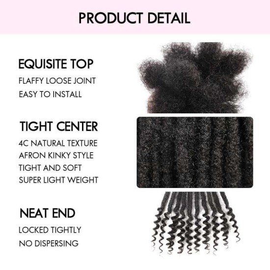 Natural Black Dreadlock Loc Extensions With Curly Ends Human Hair Natural Black Dreadlock Loc Extensions With Curly Ends Human Hair