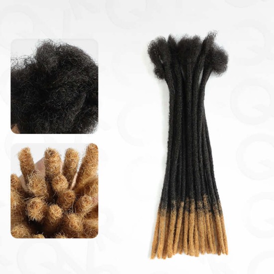 Handmade Dreadlocks Ombre #T1B/27 Color Thickness 0.6cm Loc Extensions Human Hair Handmade Dreadlocks Ombre #T1B/27 Color Thickness 0.6cm Loc Extensions Human Hair