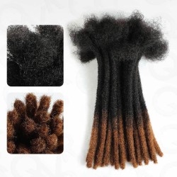 Handmade Dreadlocks Ombre #T1B/30 Color Thickness 0.6cm Loc Extensions Human Hair Handmade Dreadlocks Ombre #T1B/30 Color Thickness 0.6cm Loc Extensions Human Hair