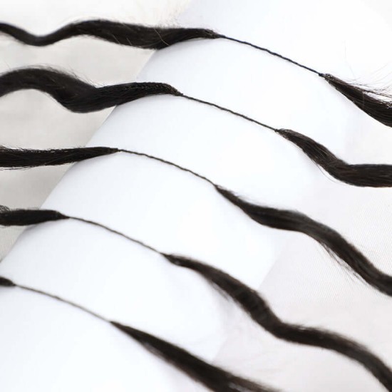 Honey Blonde #27 Water Wave Handmade Feather Crochet Human Hair Extensions Honey Blonde #27 Water Wave Handmade Feather Crochet Human Hair Extensions