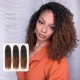 Lightweight T2/30 Color Small Kinky Curly Handmade Feather Crochet Braid Human Hair Extension Lightweight T2/30 Color Small Kinky Curly Handmade Feather Crochet Braid Human Hair Extension