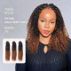 Lightweight T2/30 Color Small Kinky Curly Handmade Feather Crochet Braid Human Hair Extension Lightweight T2/30 Color Small Kinky Curly Handmade Feather Crochet Braid Human Hair Extension