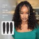 Seamless Deep Curly Handmade Feather Crochet Braid Natural Black Human Hair Extensions Seamless Deep Curly Handmade Feather Crochet Braid Natural Black Human Hair Extensions