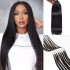 Natural Black Straight Handmade Feather Crochet Braid Human Hair Extensions
