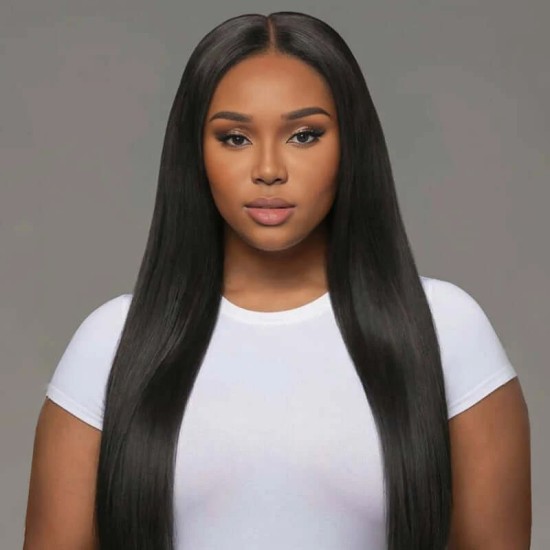 Natural Black Straight Handmade Feather Crochet Braid Human Hair Extensions Natural Black Straight Handmade Feather Crochet Braid Human Hair Extensions