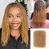 Honey Blonde #27 Color Afro kinky Bulk Hair Extensions For Braiding Dreadlock Human Hair