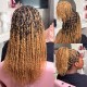 Honey Blonde #27 Color Afro kinky Bulk Hair Extensions For Braiding Dreadlock Human Hair Honey Blonde #27 Color Afro kinky Bulk Hair Extensions For Braiding Dreadlock Human Hair