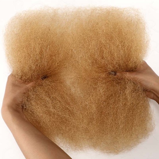Honey Blonde #27 Color Afro kinky Bulk Hair Extensions For Braiding Dreadlock Human Hair Honey Blonde #27 Color Afro kinky Bulk Hair Extensions For Braiding Dreadlock Human Hair