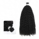 Afro Kinky Curly I Tip Hair Extensions Natural Black Human Hair Afro Kinky Curly I Tip Hair Extensions Natural Black Human Hair