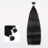 Silk Straight I Tip Hair Extensions Natural Black Human Hair