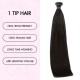 Silk Straight I Tip Hair Extensions Natural Black Human Hair Silk Straight I Tip Hair Extensions Natural Black Human Hair