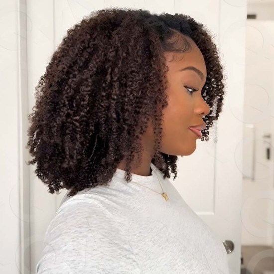 Lite Edition|Curly Dark Brown #4 Feather Crochet Human Hair|Lightweight Crochet Weave Hair Extension Lite Edition|Curly Dark Brown #4 Feather Crochet Human Hair|Lightweight Crochet Weave Hair Extension