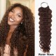 Lite Edition|Curly Dark Brown #4 Feather Crochet Human Hair|Lightweight Crochet Weave Hair Extension Lite Edition|Curly Dark Brown #4 Feather Crochet Human Hair|Lightweight Crochet Weave Hair Extension