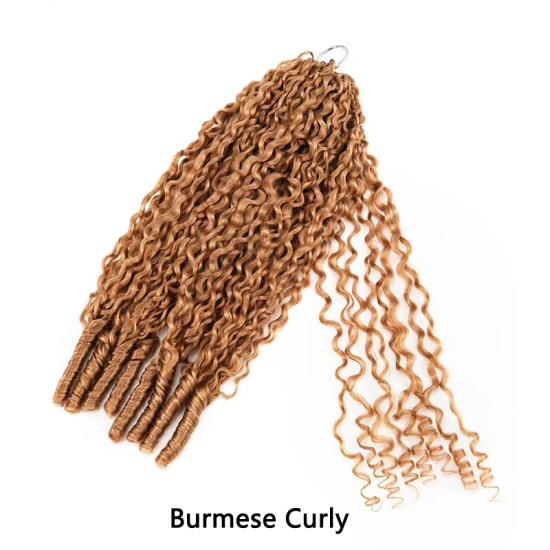 Lite Edition|Curly Miracle Knots Honey Blonde #27 Feather Crochet Human Hair|Lightweight Crochet Weave Hair Extension Lite Edition|Curly Miracle Knots Honey Blonde #27 Feather Crochet Human Hair|Lightweight Crochet Weave Hair Extension